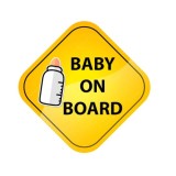 Abtibild &quot;BABY ON BOARD&quot; Cod:TAG 049 / T3 Automotive TrustedCars, Oem