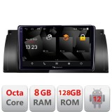 Navigatie BMW E39 si E53 Android 12, 8GB RAM, 128GB, 2K QLED