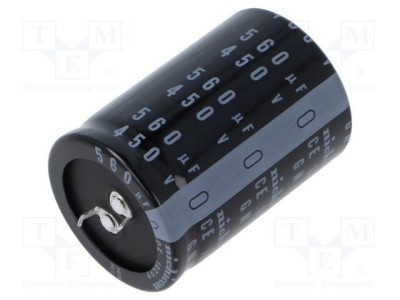 Condensator electrolitic NICHICON 560uF 450V SNAP-IN foto