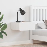 VidaXL Noptieră Montată pe Perete cu sertar Pe perete Alb 39 x 34 x 16.5 cm