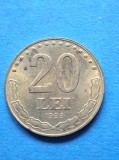 Moneda Romania 20 lei 1993-Luciu de batere