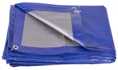 Tarpaulin Profi 4x5 m, 140 g/m, copertă, albastru foto