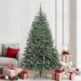VidaXL Brad de Crăciun artificial cu ramuri articulare Verde 210 cm 3395502