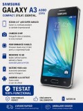 Telefon mobil Samsung Galaxy A3 A300 2015 folosit stare buna ecran 4.5 inch Super AMOLED Quad Core 1GB RAM 16GB stocare extensibila camera 8MP