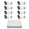 Sistem supraveghere 8 camere UNV 4MP IP PoE Starlight, 2.8mm, Audio, IR 50m, NVR 4K 8 canale