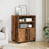 VidaXL Dulap cu roți, lemn vechi, 60x48x81 cm, lemn prelucrat