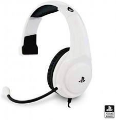 Casti Officially Licensed Pro4 Mono Gaming Headset White Ps4 foto