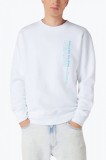 Cumpara ieftin Bluza barbati din molton cu imprimeu cu logo si croiala Regular Fit alb, L