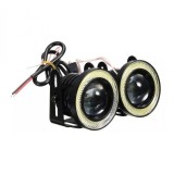 Set doua proiectoare auto elSales ELS-PA76 cu LED Angel Eyes cu putere 10W, diametru 76 mm, flux luminos