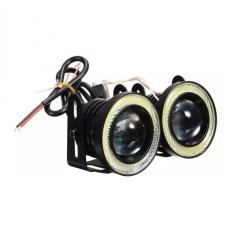 Set doua proiectoare auto elSales ELS-PA76 cu LED Angel Eyes cu putere 10W, diametru 76 mm, flux luminos