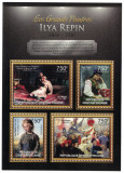 Cumpara ieftin AFRICA CENTRALA 2013 - Picturi, Ilya Repin /set complet - colita+bloc MNH, Nestampilat