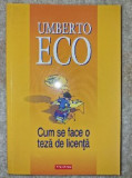 Cum se face o teză de licență, Umberto Eco