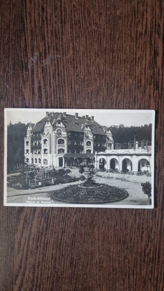 Carte Postala - Ocna Sibiului. Parcul cu Hotel