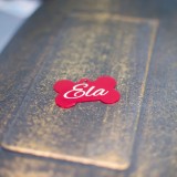 Medalion metalic personalizat pentru animale de companie, roșu, ușor și rezistent