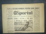 ZIARUL SPORTUL 6 IUNIE 1983 ANISOARA CUSMIR RECORD MONDIAL