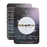 Bratara reglabila argintie Zodia Rac din 9 cristale naturale si otel inoxidabil