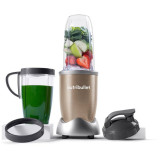 Blender nutribullet Pro 900 NB907CP, 900 W, Amestecare uniformă, Design simplu si compact, Usor de curatat, Fară BPA, Champagne