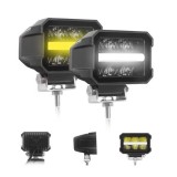 LED Lumini de lucru 12V 24V 25W 2200lm pentru Camion tractor Suv 4x4 Combo Spot/Flood Alb/Galben