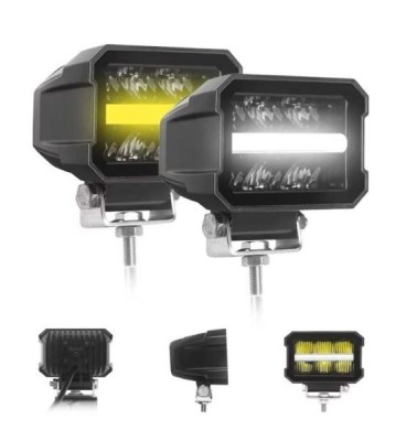 LED Lumini de lucru 12V 24V 25W 2200lm pentru Camion tractor Suv 4x4 Combo Spot/Flood Alb/Galben foto
