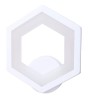 Aplica LED, 12W, hexagon, lumina rece, IP20