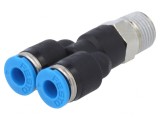 Racord Push-in Ramificație Y 0.95-6bar PBT