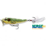 Vobler Livetarget Frog Popper, culoare Green-Yellow, 7.5cm, 14g