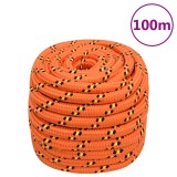 Cumpara ieftin Franghie de barca, portocaliu, 20 mm, 100 m, polipropilena