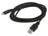 Cablu USB 3.0 USB A la USB C 1m Negru