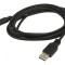 Cablu USB 3.0 USB A la USB C 1m Negru