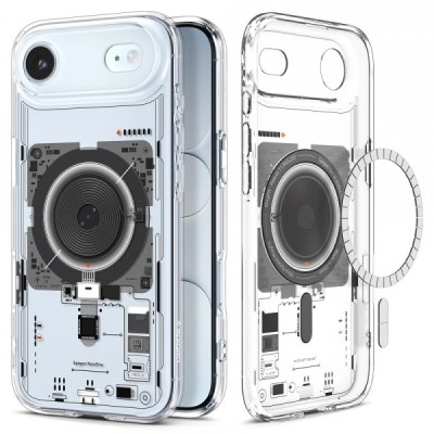 Husa MagSafe pentru Apple iPhone 17 Air, Spigen, Ultra Hybrid Neo One, Transparenta foto