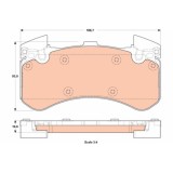 Placute frana Audi A6 Allroad C7 (4gh, A6 C7 (4g2, A6 C7 Avant (4g5, A7 Sportback (4ga, A8 D4 (4h2; Dodge Viper Convertible, Viper Coupe, punte fata,