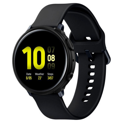 Husa TPU Spigen Liquid Air Matt pentru Samsung Galaxy Watch Active2 40mm, Neagra foto