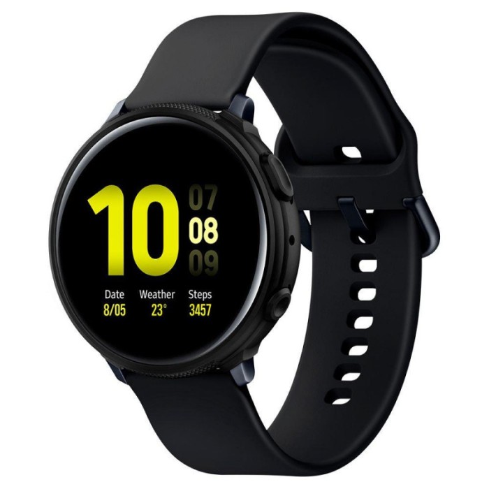 Husa TPU Spigen Liquid Air Matt pentru Samsung Galaxy Watch Active2 40mm, Neagra