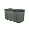 Cutie de depozitare Darwin pentru grădină cu separator 570L verde