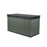 Cumpara ieftin Cutie de depozitare Darwin pentru grădină cu separator 570L verde