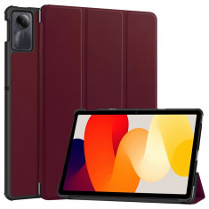 Husa tableta compatibila xiaomi redmi pad se, foldpro cu microfibra, auto sleep/wake, red