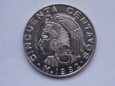 50 CENTAVOS 1982 MEXIC-XF foto