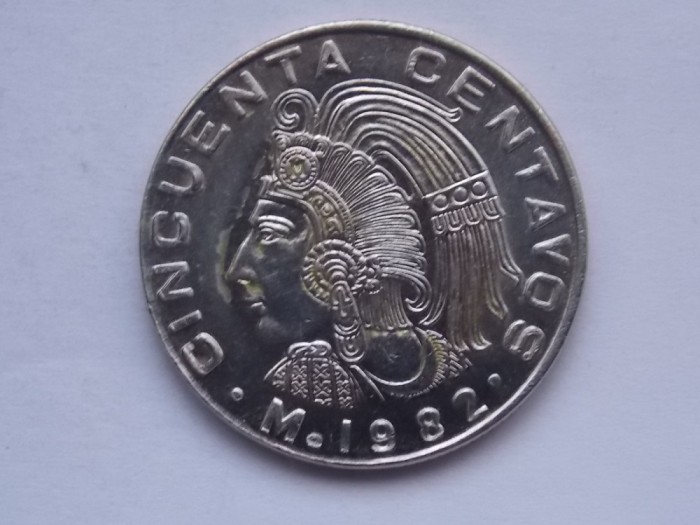 50 CENTAVOS 1982 MEXIC-XF