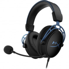 Casti Audio Over Ear Cloud Alpha S Gaming, Sunet 7.1, Microfon Reglabil, ANC, HX-HSCAS-BL/WW, Negru Albastru foto