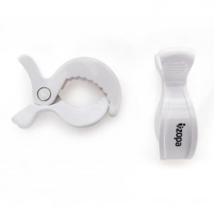 Zopa Multifunctional Stroller Clamps clips multifuncțional White 2 buc