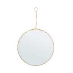 Oglinda perete rama metal auriu Lacey &Oslash;20 cm
