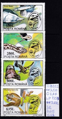 1994 Protejarea mediului Delta Dunării LP1353 MNH Pret 3,9+1 Lei foto