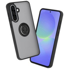 Husa Samsung Galaxy A36 5G Techsuit Glinth cu inel suport stand magnetic, negru foto