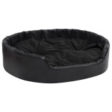 Cumpara ieftin Pat pentru caini, negru, 99x89x21 cm, plus/piele ecologica