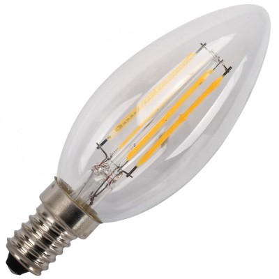 Bec LED filament C35 E14 4W 230V lumina naturala Well foto
