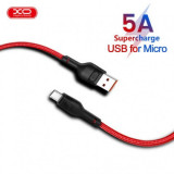 Cablu de date XO-NB55, USB - Type-C, 5A, 1m, Rosu Blister