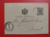 CARTE POSTALA ( 1890 ) - CIRCULATA CONSTANTA - BUCURESTI ( 1893 )