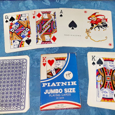 D39-Set carti joc PIATNIK Austria jumbo marime mare 54 buc.