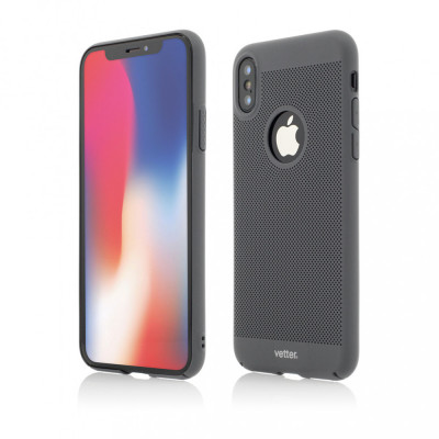 Husa Vetter pentru iPhone XS, X, Clip-On Vent Series LTD, Gri foto