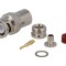 Mufă BNC tată 50&Omega; RG58 Clamp Crimpat PTFE